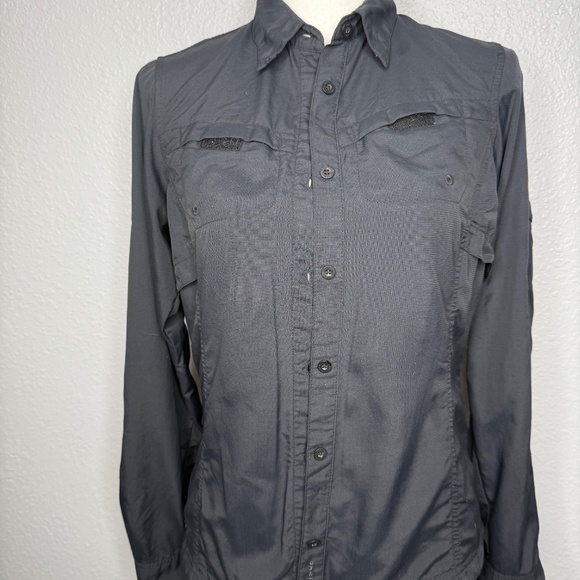 Columbia Women's sportswear Black XS button closure -cp - Picture 2 of 9